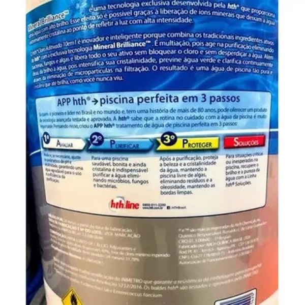 Cloro hth 10kg Aditivado Mineral Brilliance 10 em 1