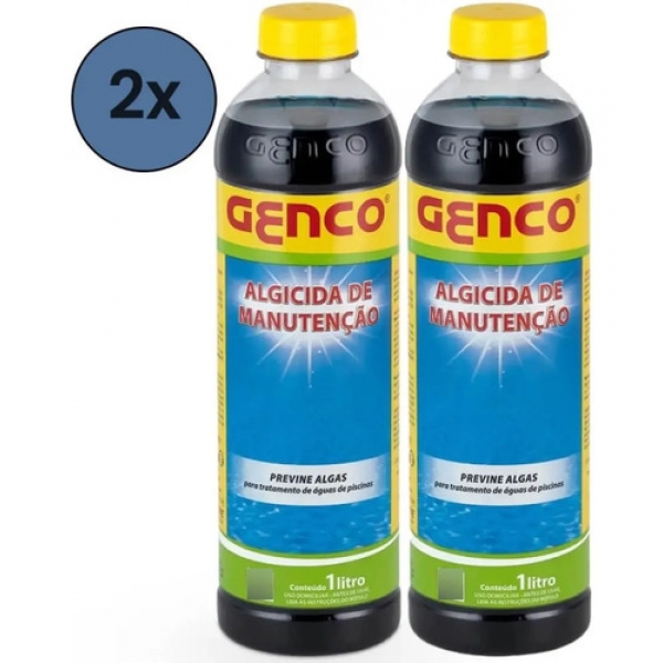 Kit 2x Algicida Manutenção 1l - Genco