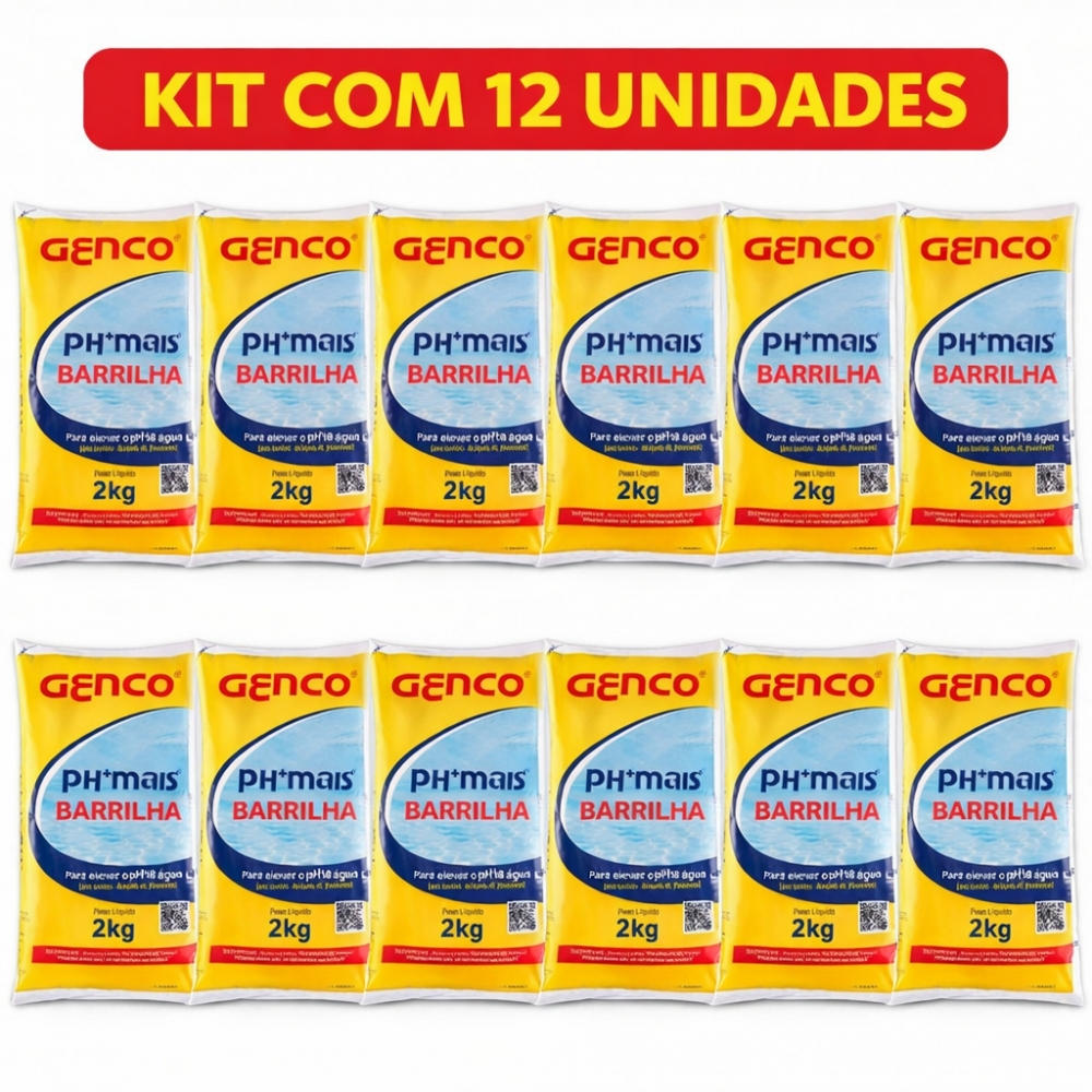 Kit 12 unidades pH Mais Genco Barrilha