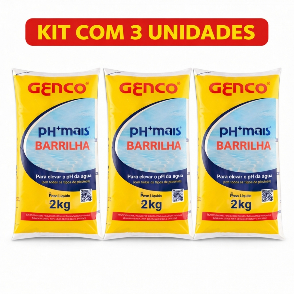 Kit 3 pH MAIS Genco Barrilha