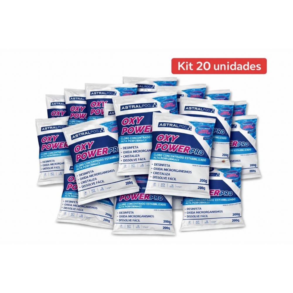 Kit 20 Pastilhas 200g OxyPower Pura