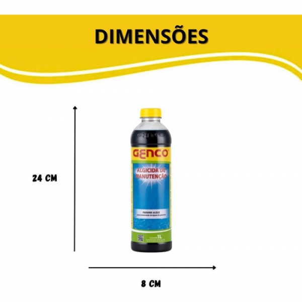 Kit 2x Algicida Manutenção 1l - Genco
