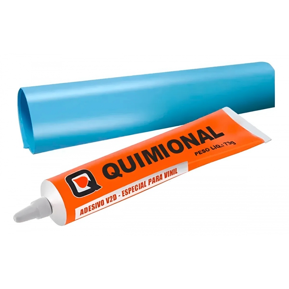 Kit Cola Com Vinil Para Reparo De Piscinas Vinil Quimional