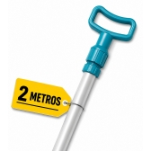 Cabo Telescópico Para Piscina 2 Metros Alumínio Reforçado