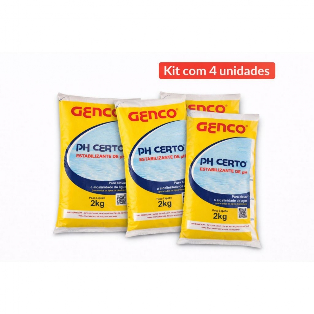 Kit 4 Bicarbonato de 2kg Genco