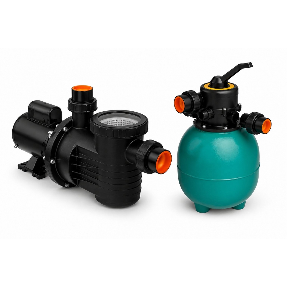 Kit Bomba Dancor 1/4cv e Filtro de areia DFR11 para Piscinas