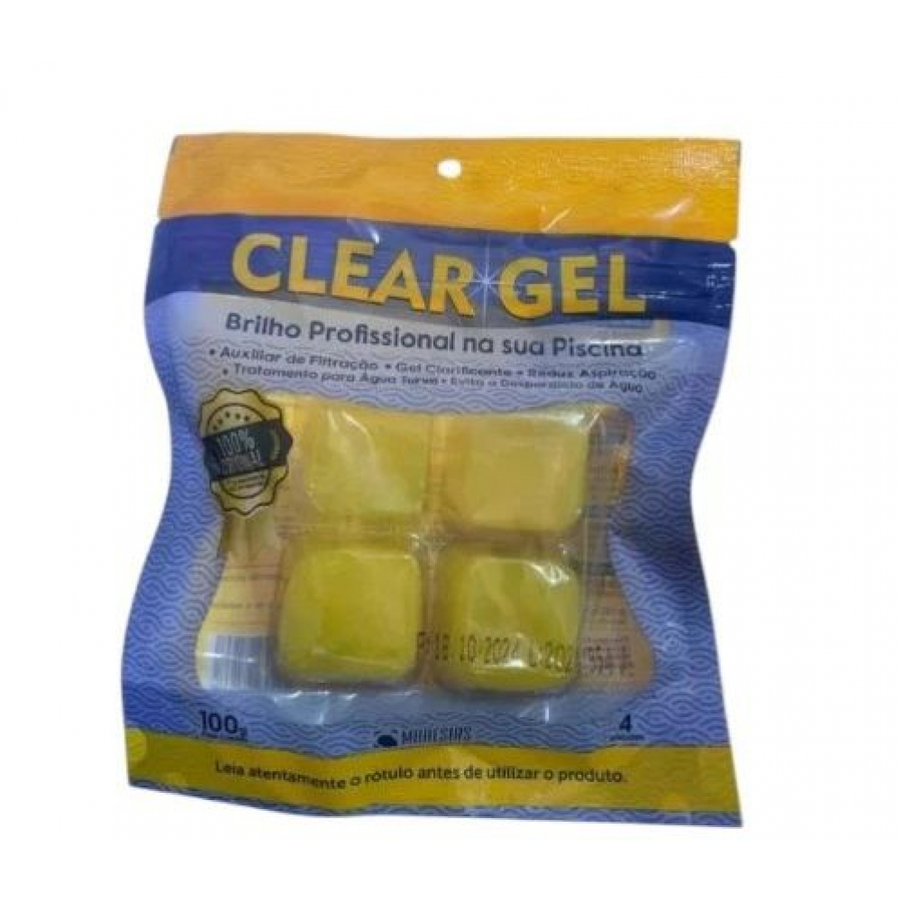 Clear Gel Super Clarificante 100g Piscina Maresias 4 Unid