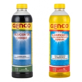 Algicida Choque + Clarificante Limpeza Piscinas - 2l Genco