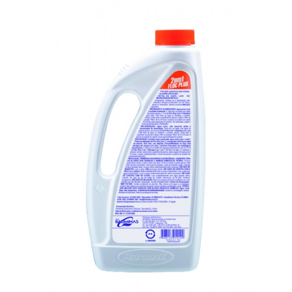 Floc Plus 2 em 1 HidroAzul 1L