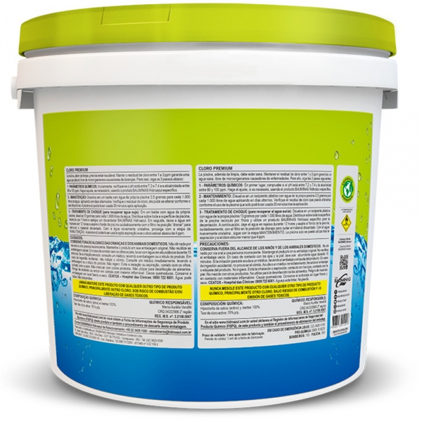 Cloro Premium 70% HidroAzul 10kg
