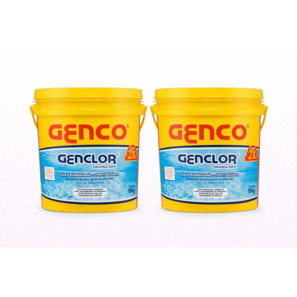 2 Cloro Genclor Estabilizado Granulado Genco 10kg