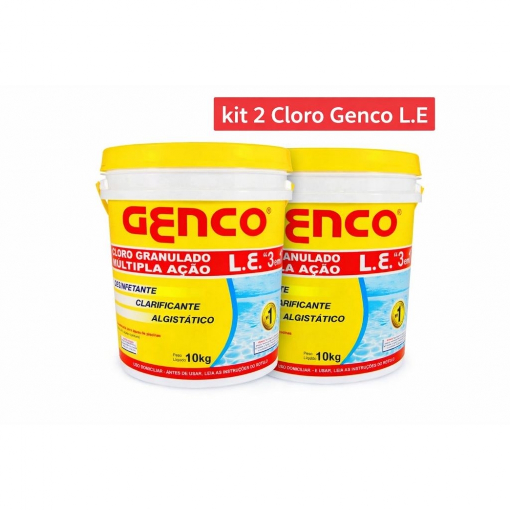 Kit 2 Cloros L.E Genco 10kg cada