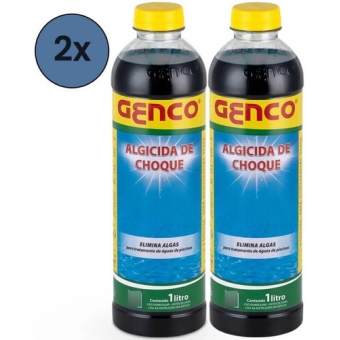 Kit 2x Algicida Choque Genco 1l