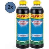 Kit 2x Algicida Choque Genco 1l