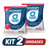 Kit 2 Bicarbonato Suall Alcalinizante Elevador de Alcalinidade e Ph estável