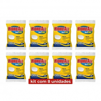 Kit 8 Pastilhas hcl 200 hidroall