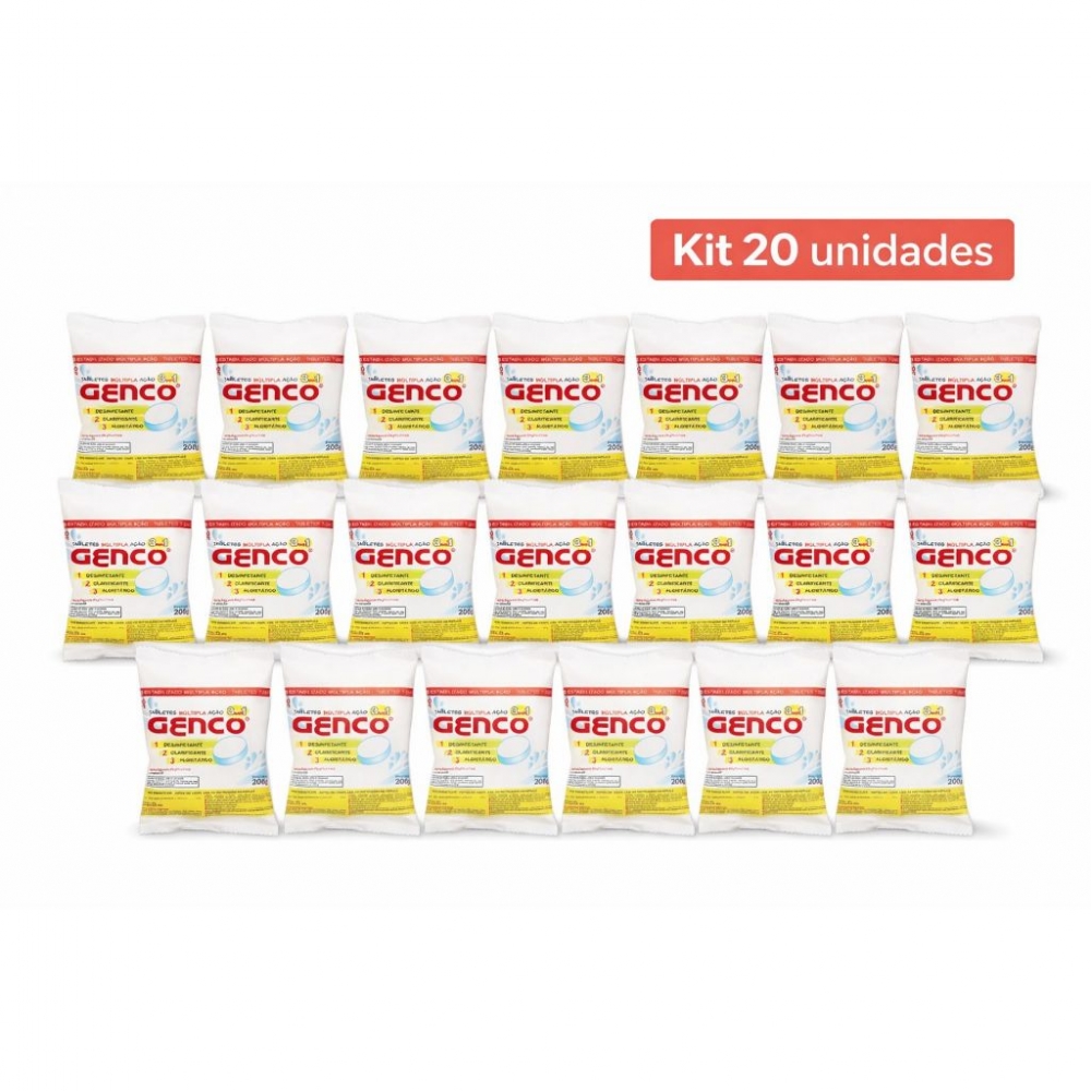 Kit 20 Pastilhas 3x1 Genco