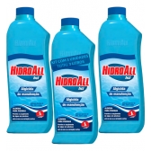 Kit 3 Algicida Manutenção Piscinas Água Verde 3l Hidroall