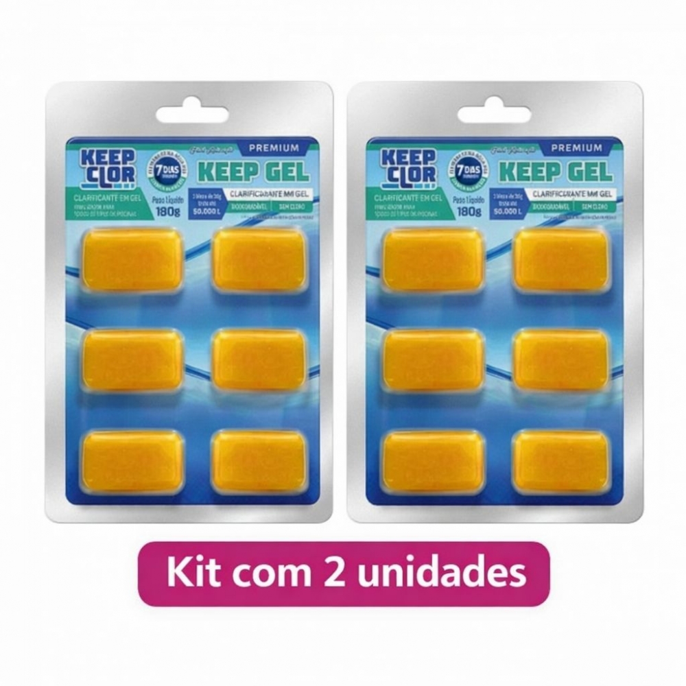 Kit 2 KeepGel Clarificante em gel - 6 unidades de 30g