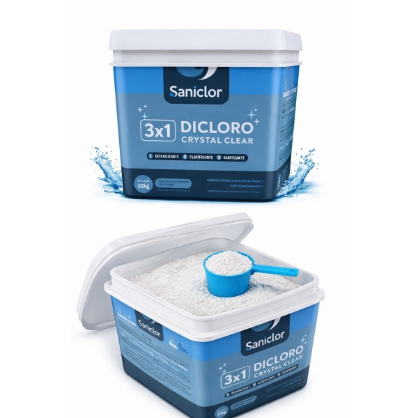 Dicloro Crystal Clear 3 em 1