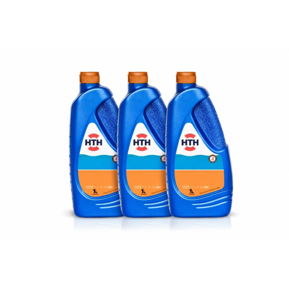 Kit 3 Elevador de pH Líquido HTH 1L