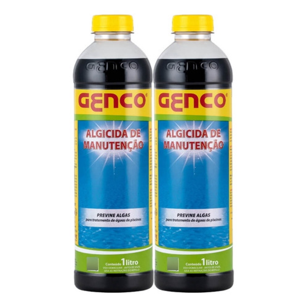 Kit 2x Algicida Manutenção 1l - Genco