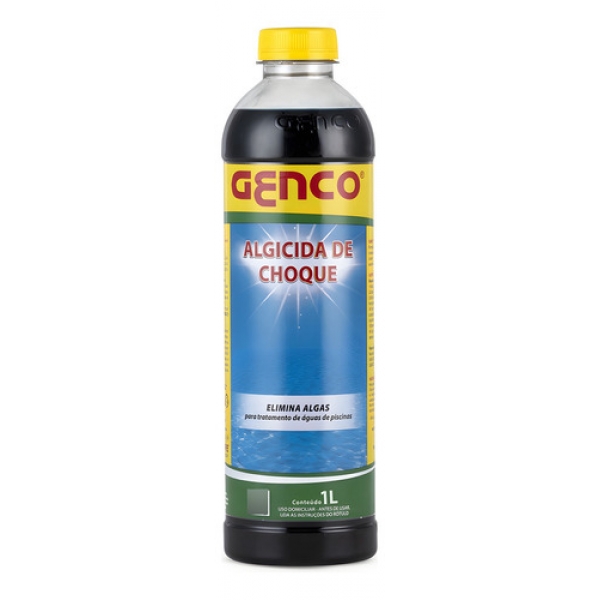 Algicida Choque + Clarificante Limpeza Piscinas - 2l Genco