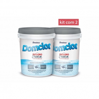 Kit 2 Cloro dicloro Premium 56% Domclor 10Kg