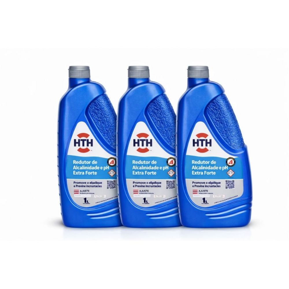 Kit 3 HTH Redutor de Alcalinidade e pH Extra Forte
